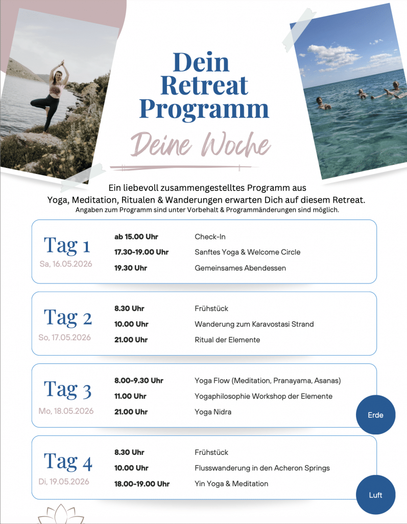 Yoga und Wandern Griechenland 2026